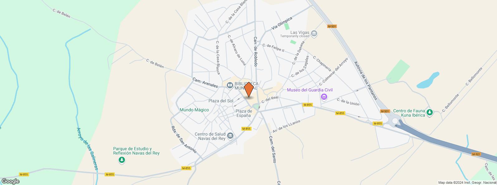 Location Map for Paseo Santa Teresa, 6, Navas del Rey, Madrid, 28695