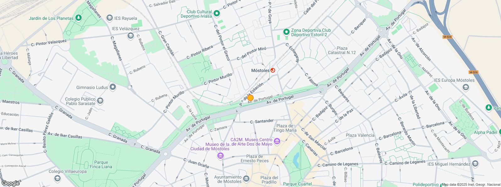 Location Map for Zona Norte - Universidad, Móstoles, Madrid, 28933