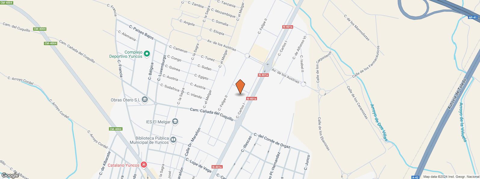 Location Map for Calle Carlos I, 23, Yuncos, Toledo, 45210