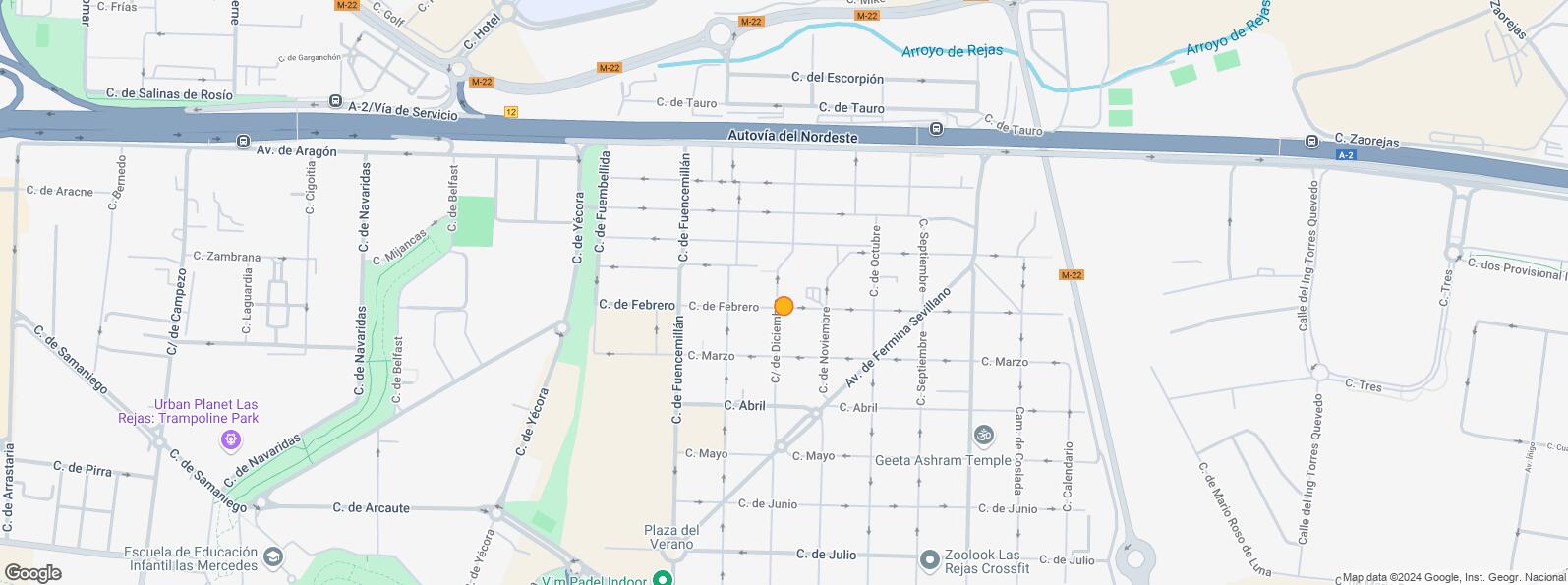 Mapa de Zona empresarial, San Blas - Canillejas, Madrid, 28022