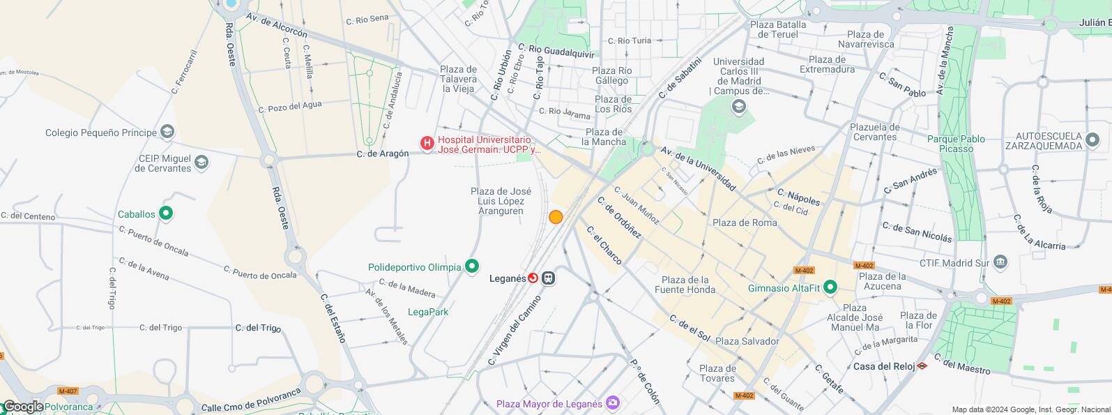 Location Map for Avenida Doctor Mendiguchía Carriche, Leganés, Madrid, 28913