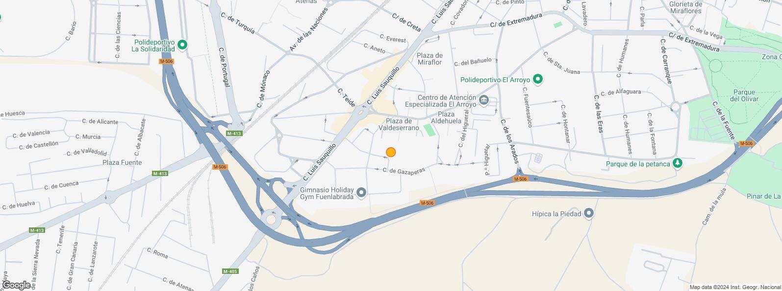 Mapa de Calle Luis Sauquillo, Fuenlabrada, Madrid, 28944