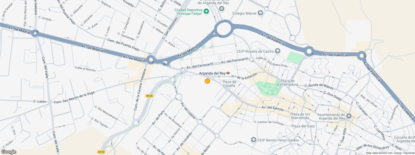 Mapa de Casco urbano, Arganda del Rey, Madrid, 28500