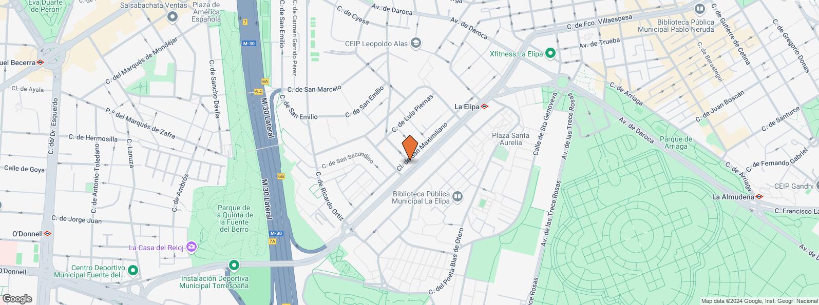 Location Map for Avenida Marqués de Corbera, 29, Ciudad Lineal, Madrid, 28017