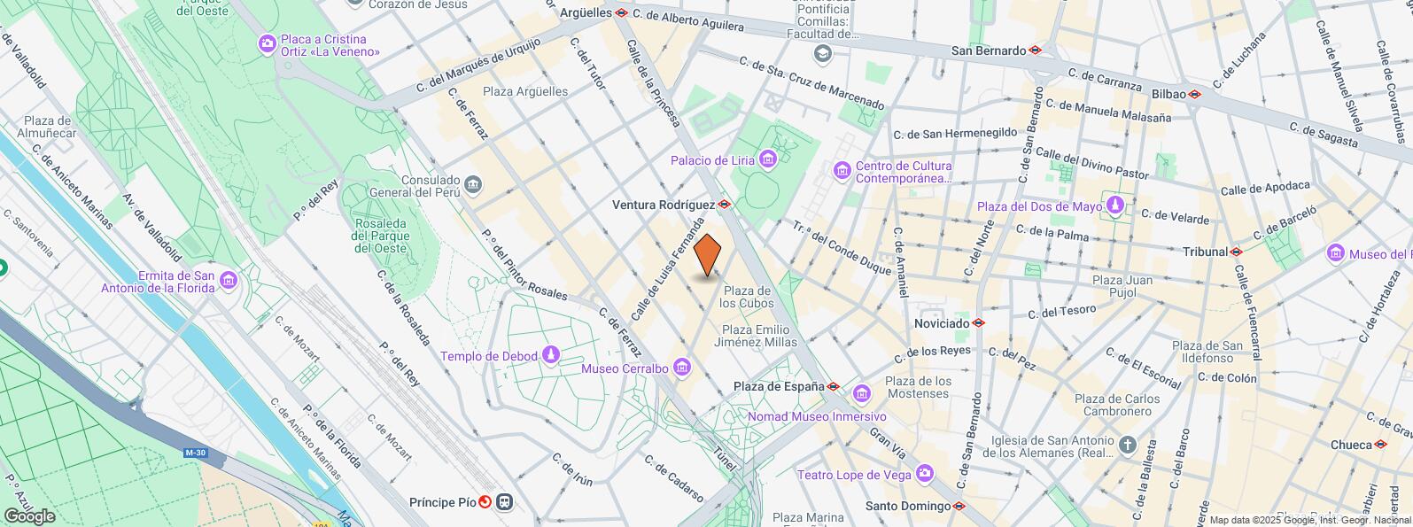 Location Map for Calle Ventura Rodríguez, 8, Moncloa - Aravaca, Madrid, 28008