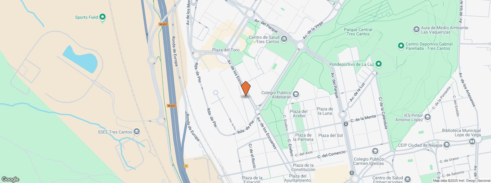 Location Map for MASID Encuartes C-D, Avenida Encuartes, 19, Tres Cantos, Madrid, 28760