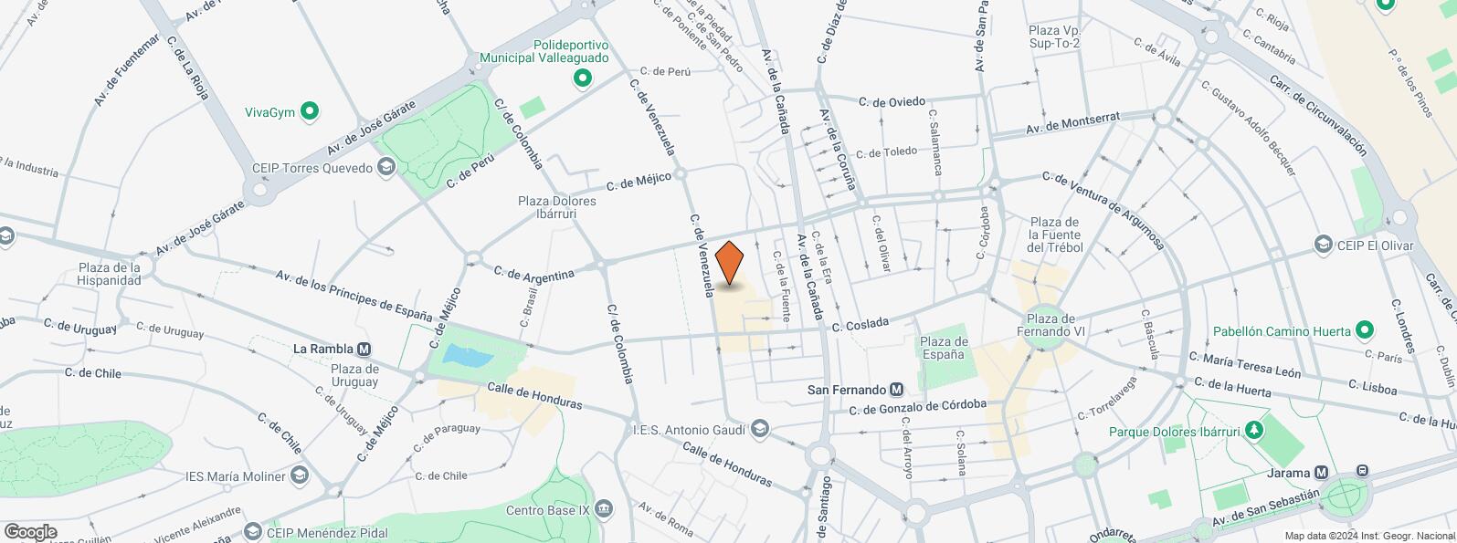 Location Map for Calle Venezuela, 23, Coslada, Madrid, 28820