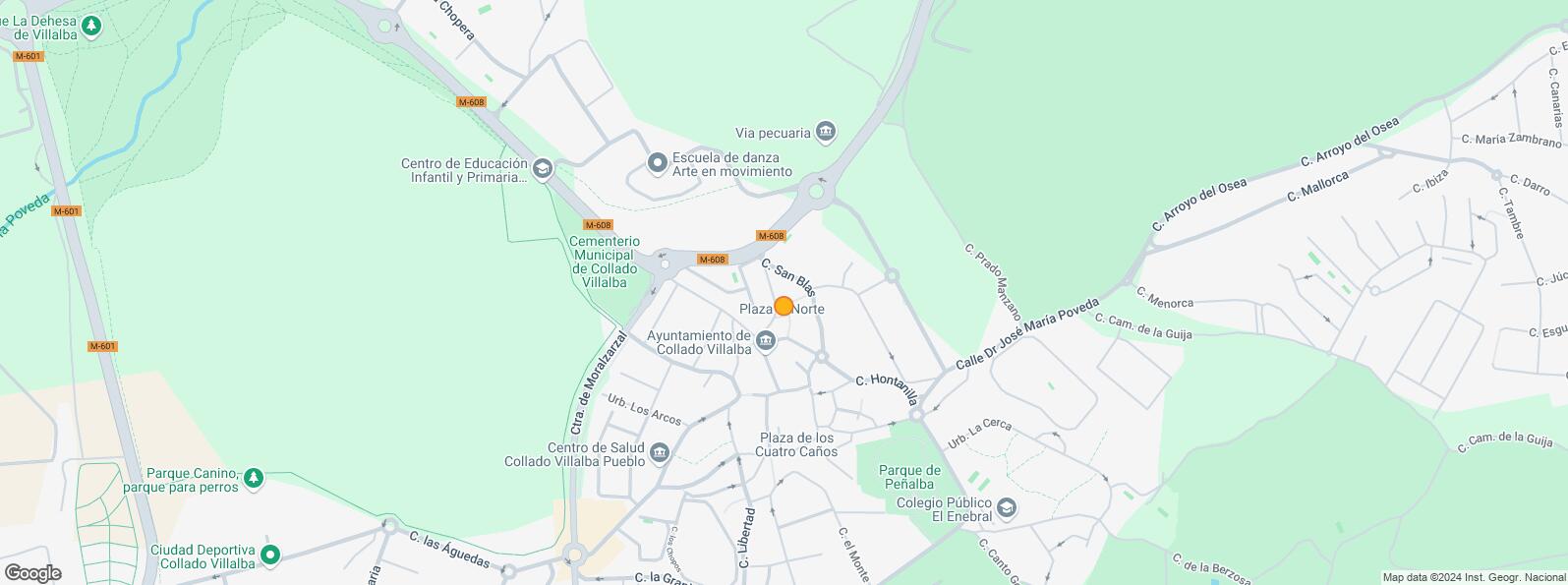 Location Map for Casco urbano, Collado Villalba, Madrid, 28400