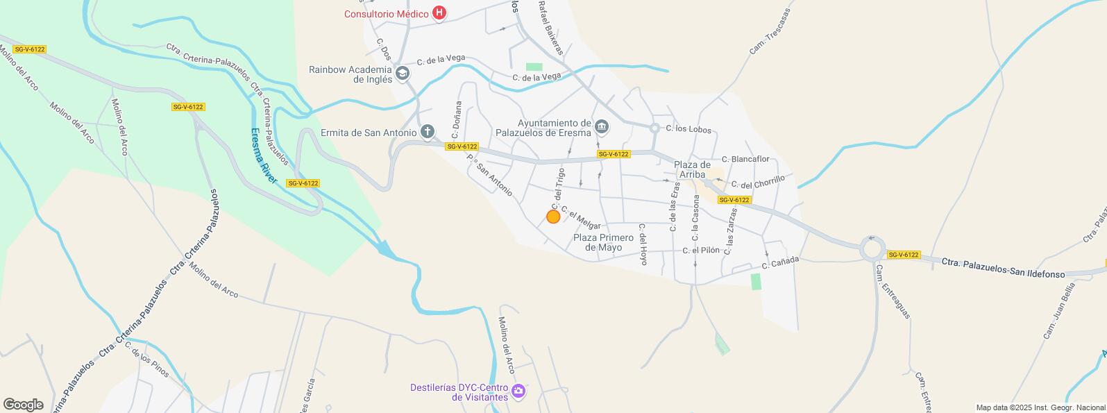 Location Map for Zona Centro, Palazuelos de Eresma, Segovia, 40194