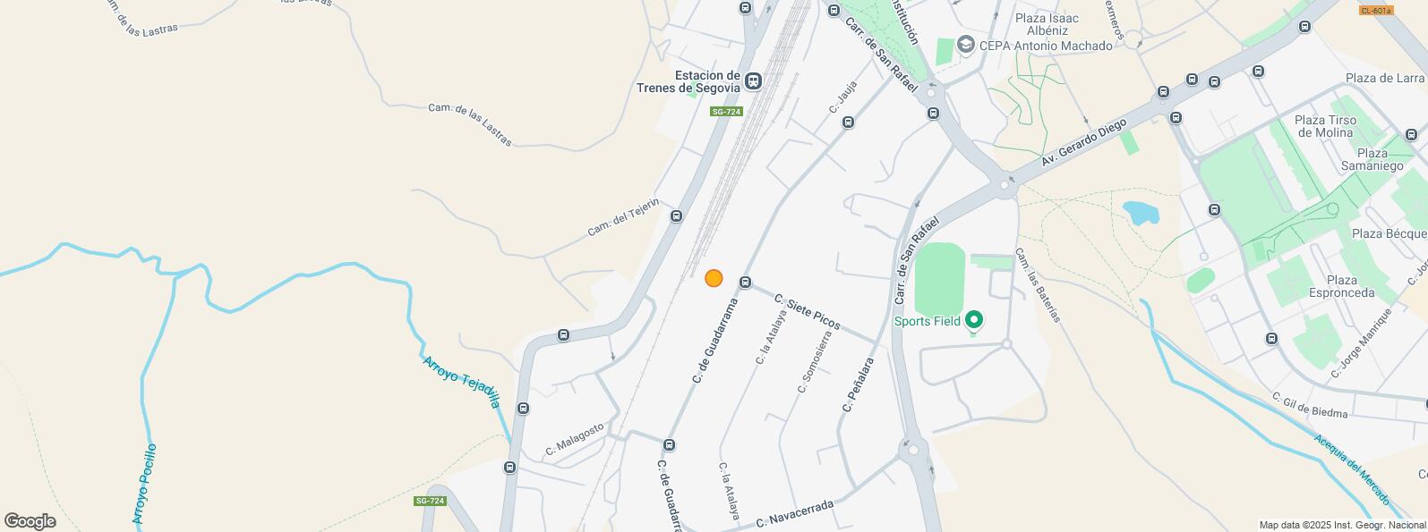 Location Map for Polígono Industrial El Cerro, Segovia, 40006