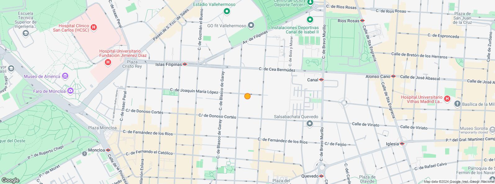 Location Map for Calle Galileo, Chamberí, Madrid, 28015