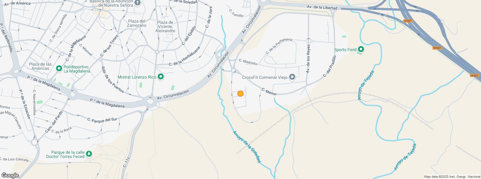 Location Map for Polígono La Mina, Colmenar Viejo, Madrid, 28770