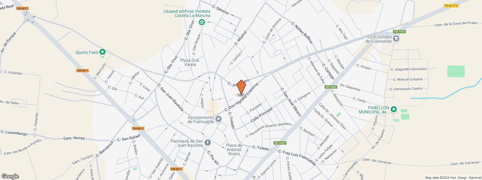 Location Map for Calle Hipolito Ezquerra, 31, Fuensalida, Toledo, 45510