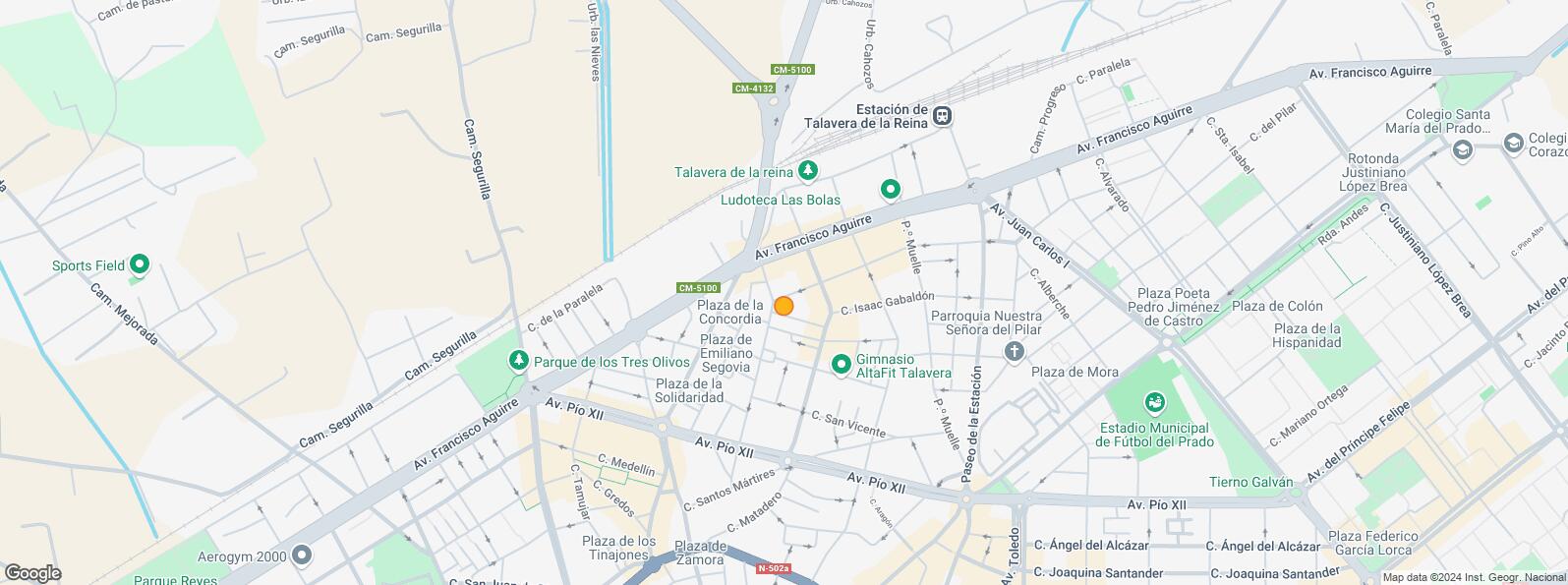 Location Map for Calle San Juan Bautista de la Salle, Talavera de la Reina, Toledo, 45600