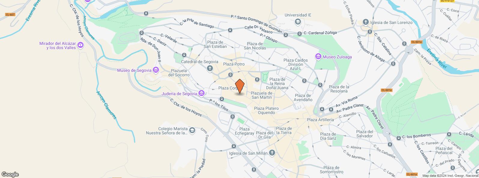 Location Map for Calle Juan Bravo, 6, Segovia, 40001