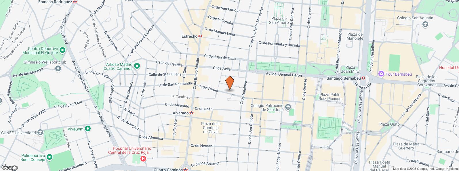 Location Map for Calle Teruel, 29, Tetuán, Madrid, 28020