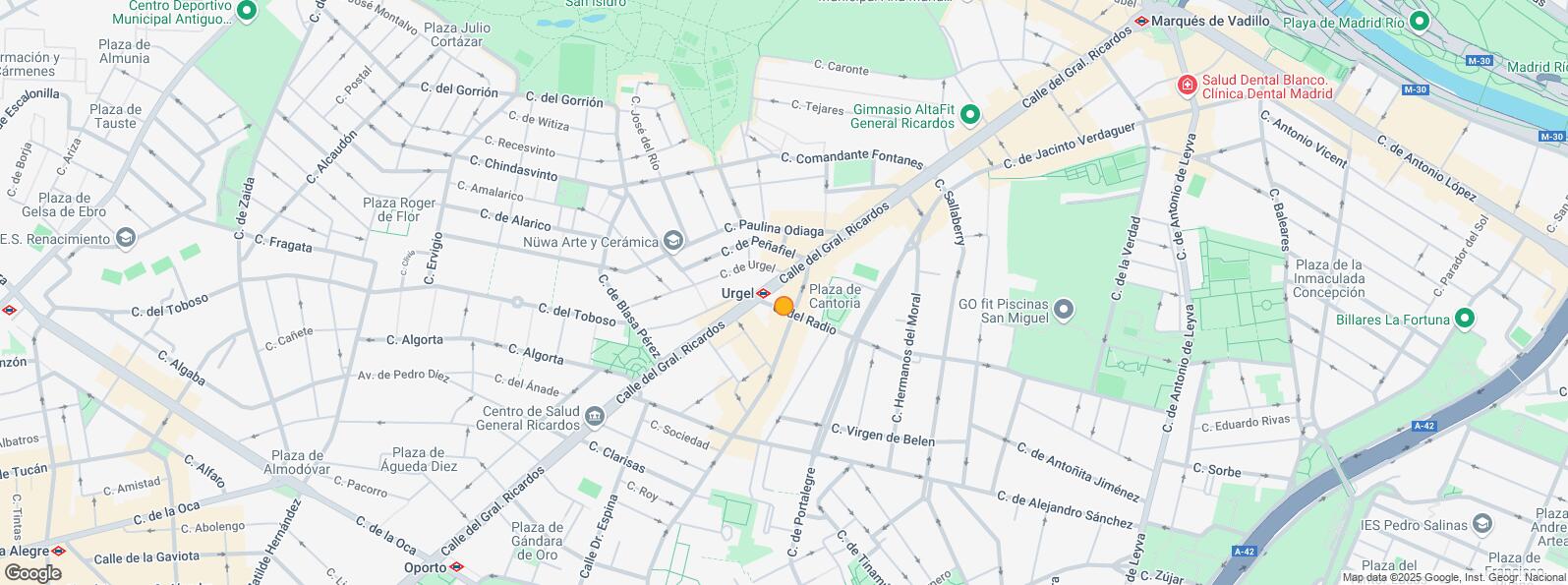 Mapa de Calle Radio, Carabanchel, Madrid, 28019