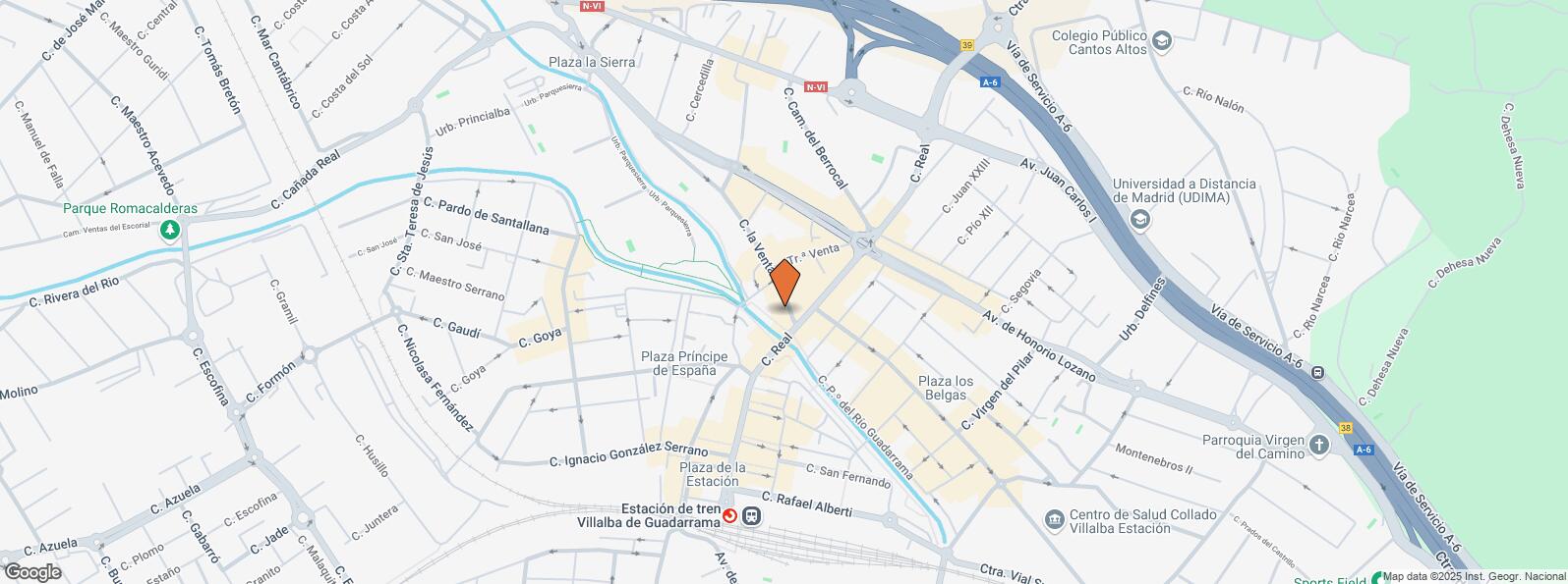 Location Map for Calle Venta, Collado Villalba, Madrid, 28400