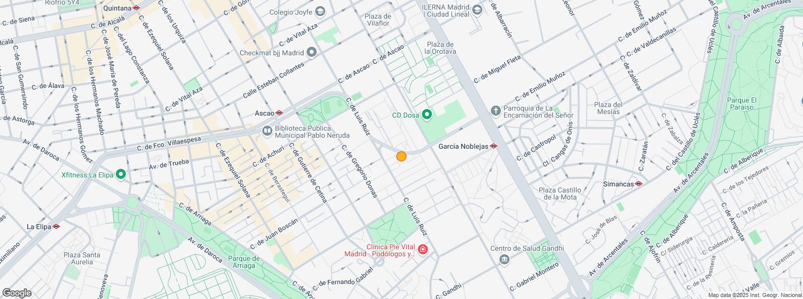 Mapa de Calle Luis Ruiz, Ciudad Lineal, Madrid, 28017