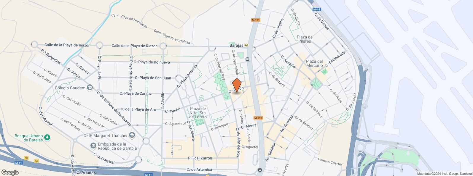 Mapa de Calle Alas, 23, Barajas, Madrid, 28042