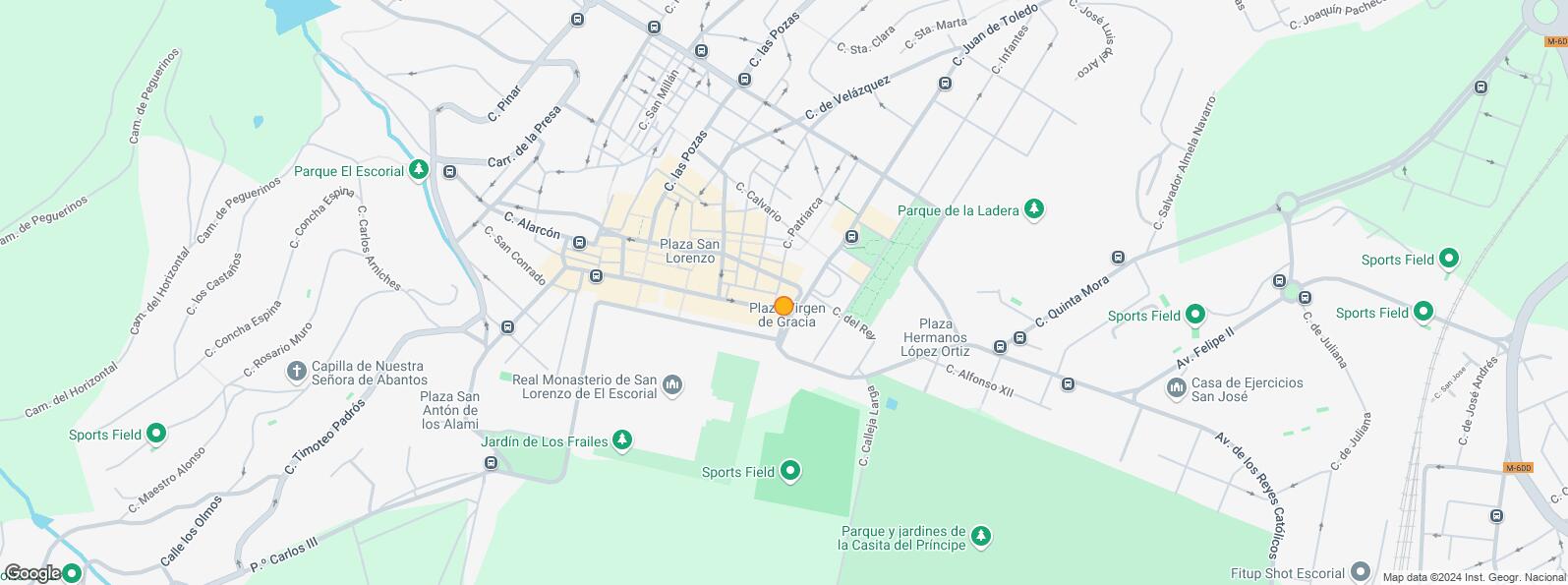 Location Map for Zona Centro, San Lorenzo de El Escorial, Madrid, 28200