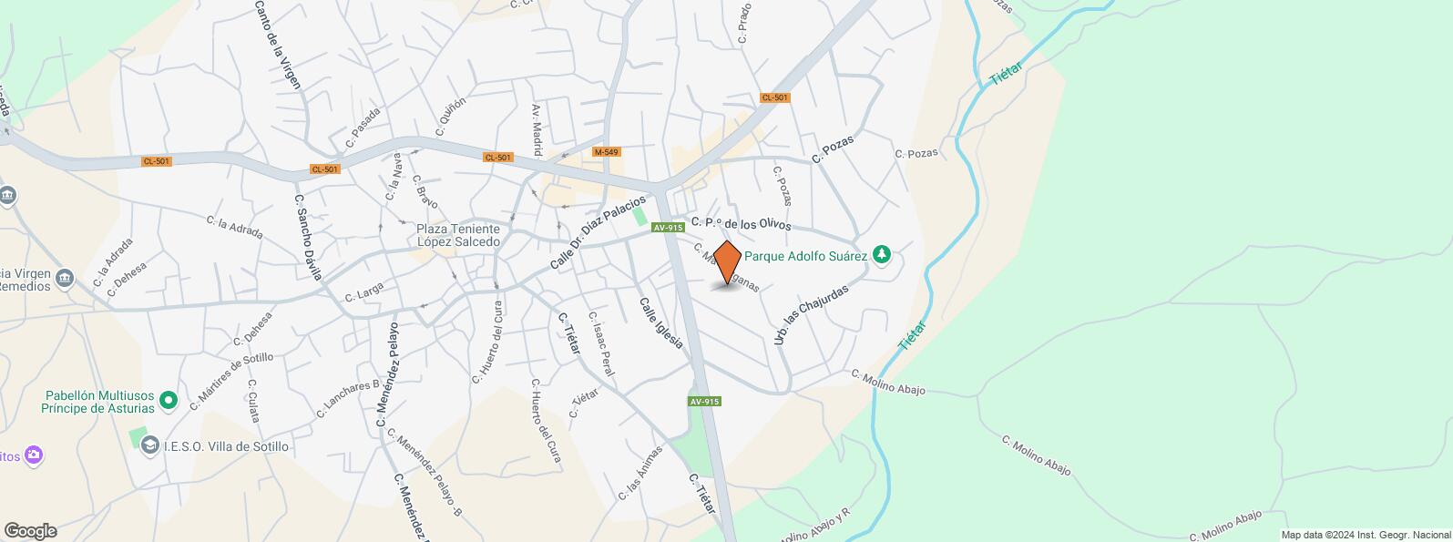 Location Map for  Calle Matalasganas, Sotillo de la Adrada, Ávila, 05420