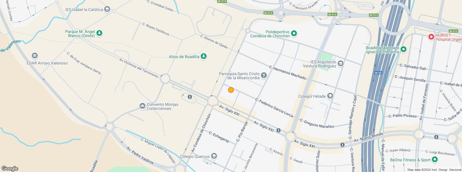 Location Map for Zona Sector B, Boadilla del Monte, Madrid, 28660