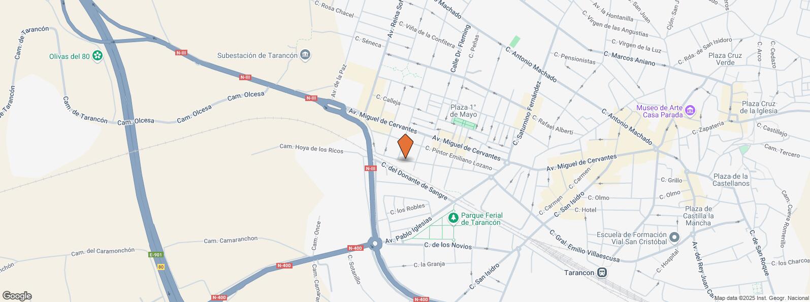 Location Map for Calle Archivero Dimas Pérez, 23, Tarancón, Cuenca, 16400