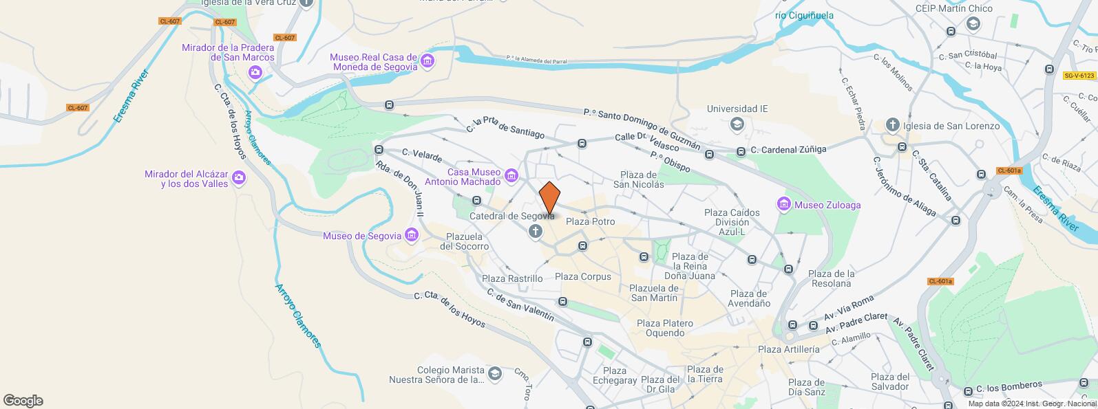 Location Map for Calle Escuderos, 10, Segovia, 40001