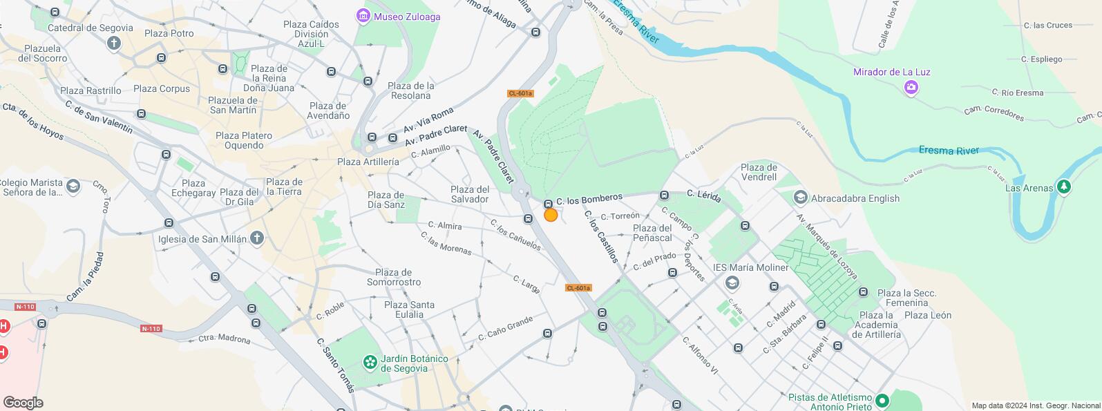 Location Map for Zona Salvador, Segovia, 40001