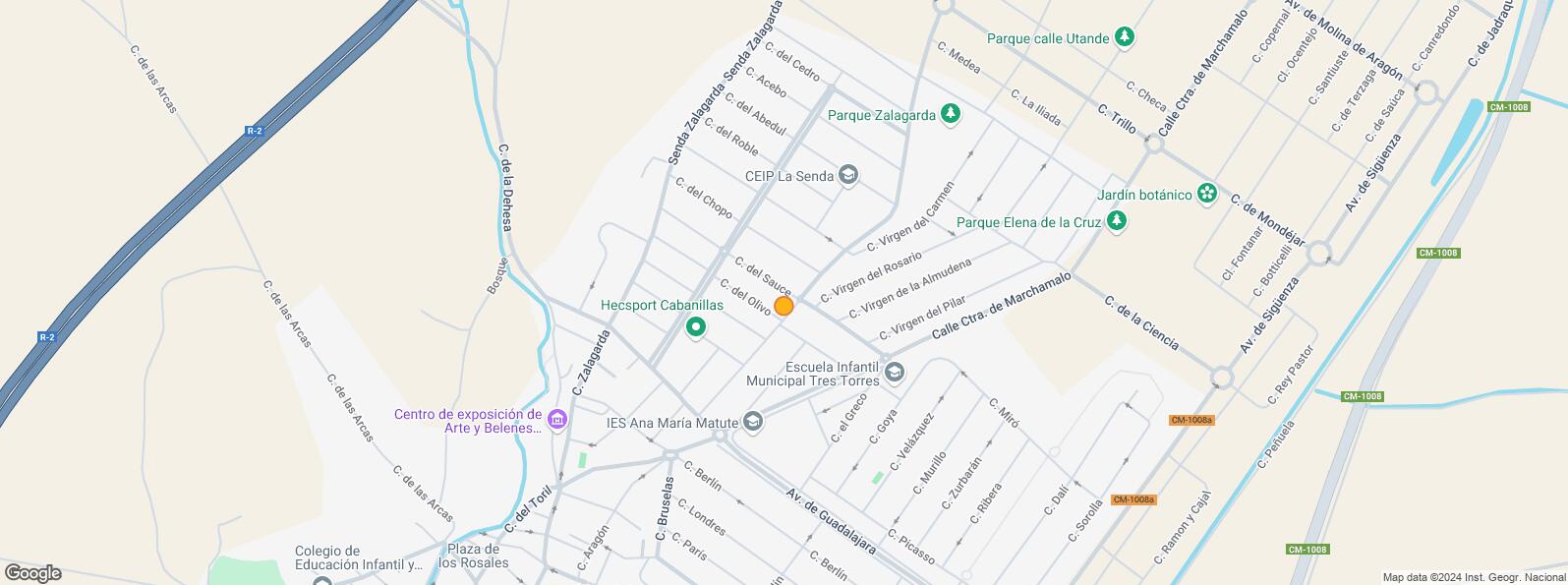 Location Map for Centro Comercial Urbanización Los LLanos III, Cabanillas del Campo, Guadalajara, 19171