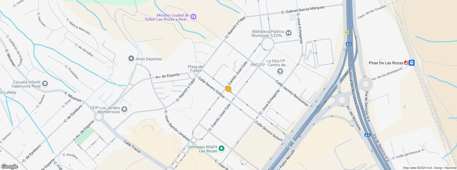 Mapa de Calle Severa Ochoa, Las Rozas de Madrid, Madrid, 28230