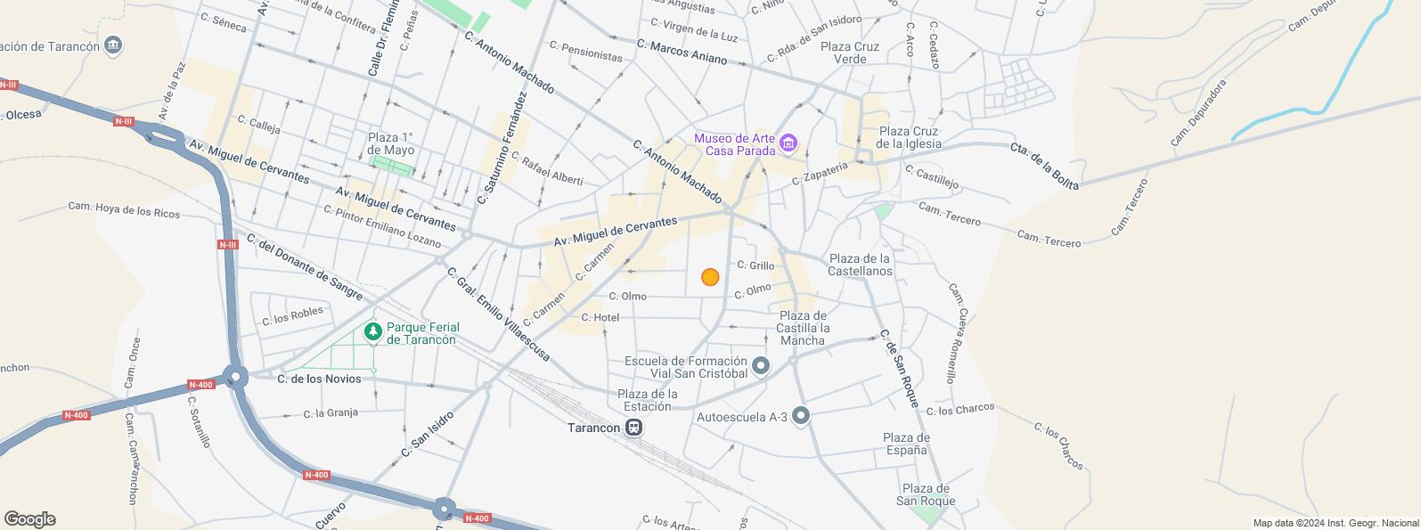 Location Map for Casco urbano, Tarancón, Cuenca, 16400