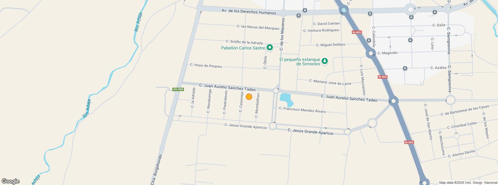 Location Map for Calle Casavieja, Ávila, 05002