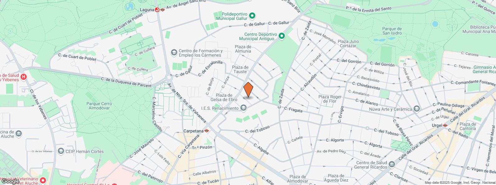 Location Map for Calle López Mezquía, 9, Carabanchel, Madrid, 28019