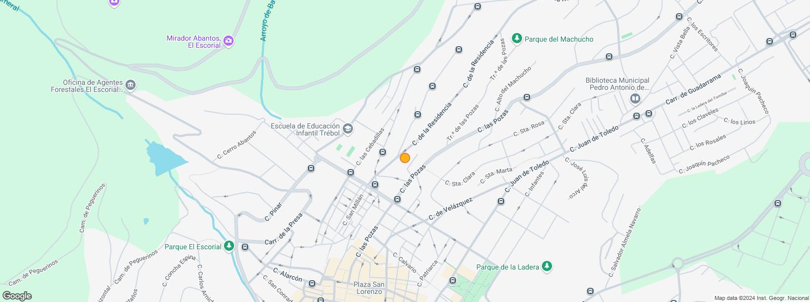 Location Map for Calle Pozas, San Lorenzo de El Escorial, Madrid, 28200