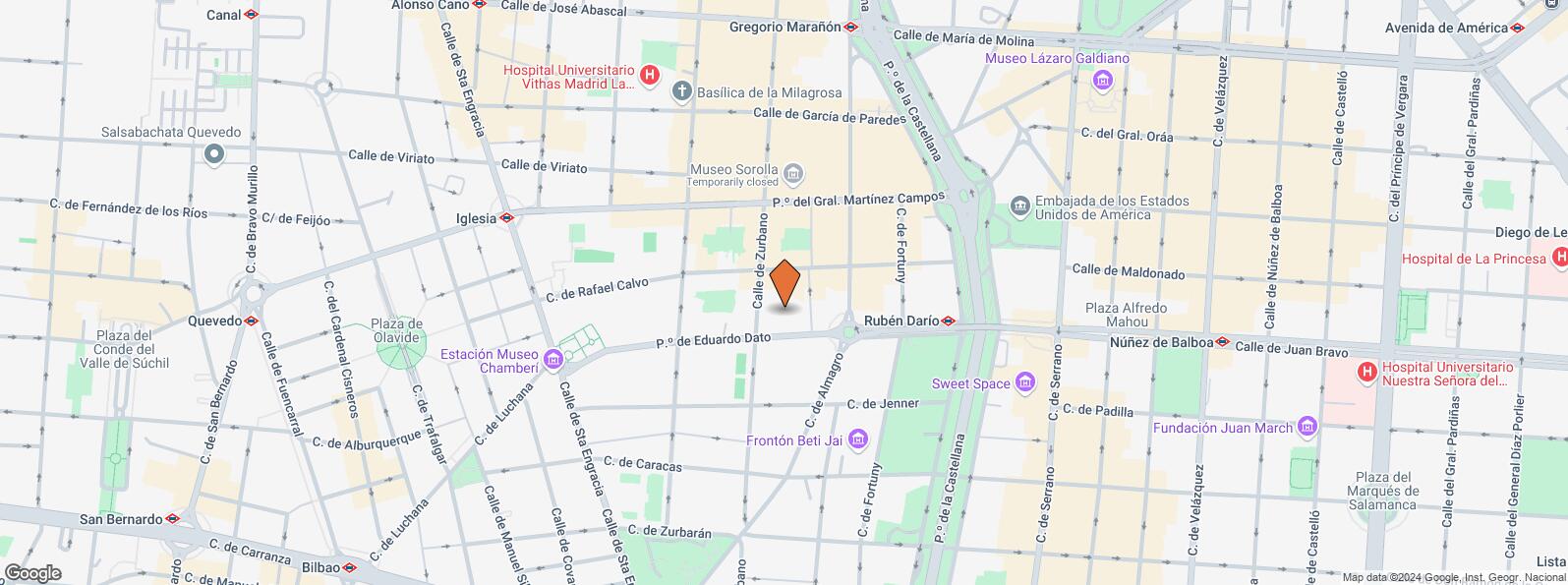 Mapa de Paseo Eduardo Dato, 19, Chamberí, Madrid, 28010