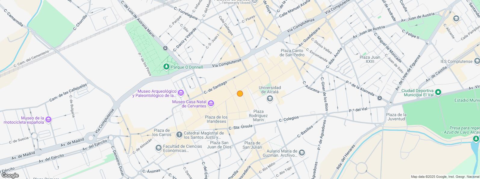 Location Map for Zona Casco Histórico, Alcalá de Henares, Madrid, 28801