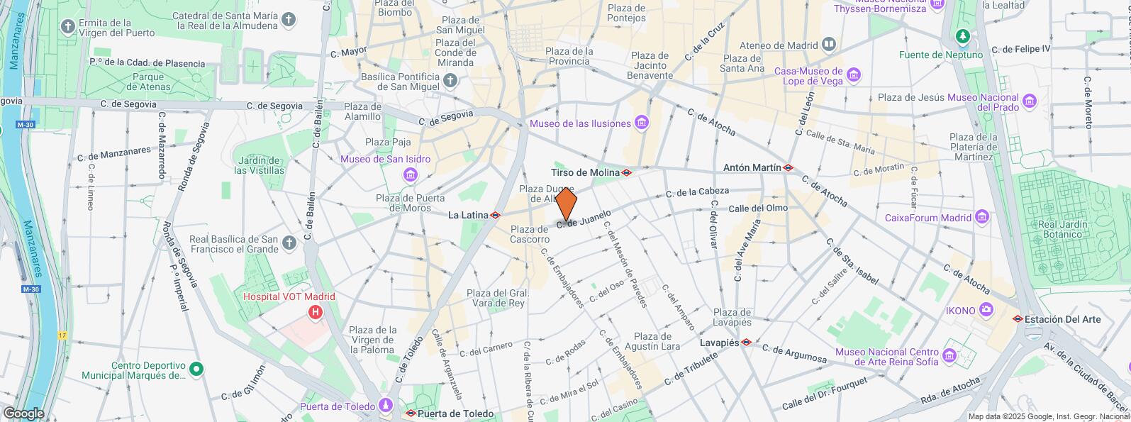 Location Map for Calle Juanelo, 19, Centro, Madrid, 28012