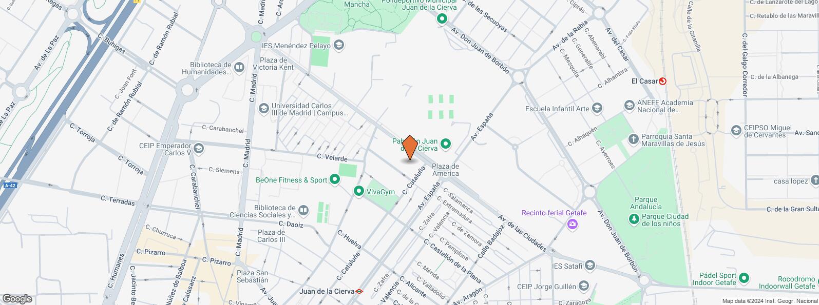 Location Map for Calle Cataluña, Getafe, Madrid, 28903