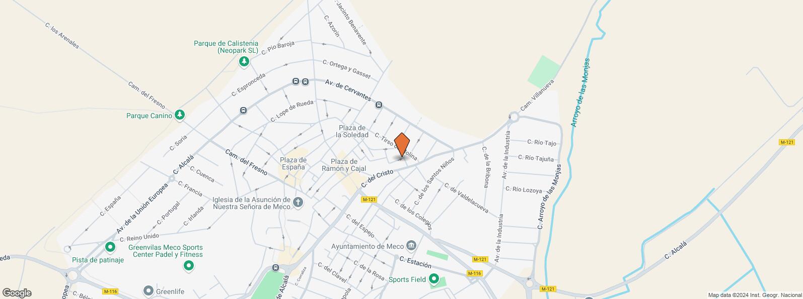 Location Map for Calle Soledad, 20, Meco, Madrid, 28880