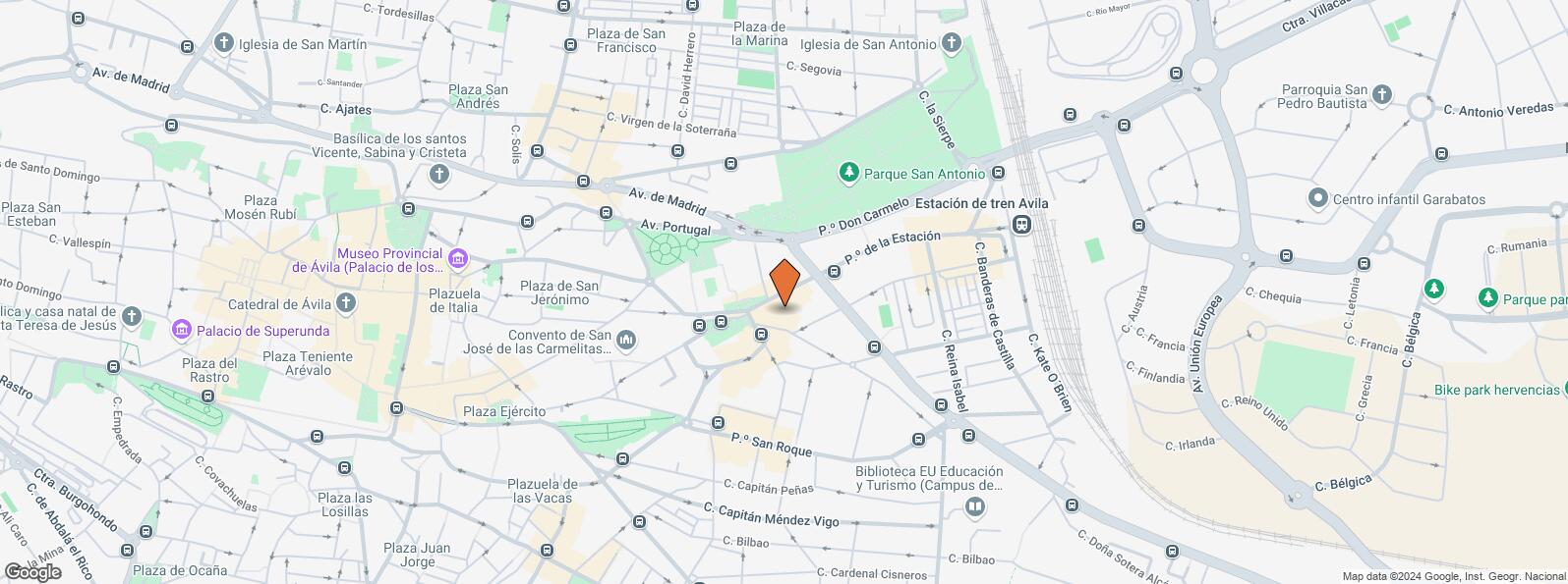 Location Map for Calle Alfonso de Montalvo, 1, Ávila, 05001