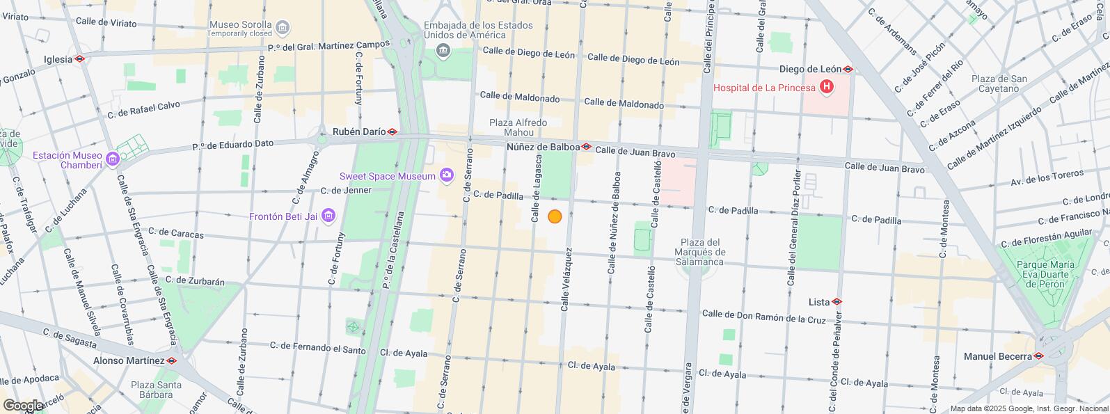 Location Map for Calle José Ortega y Gasset, Salamanca, Madrid, 28006