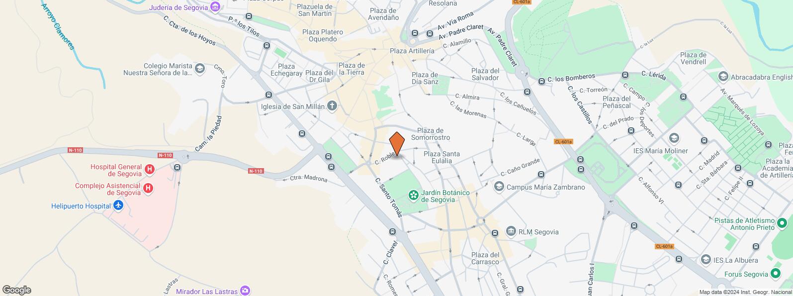 Location Map for Calle Roble,11, Segovia, 40002