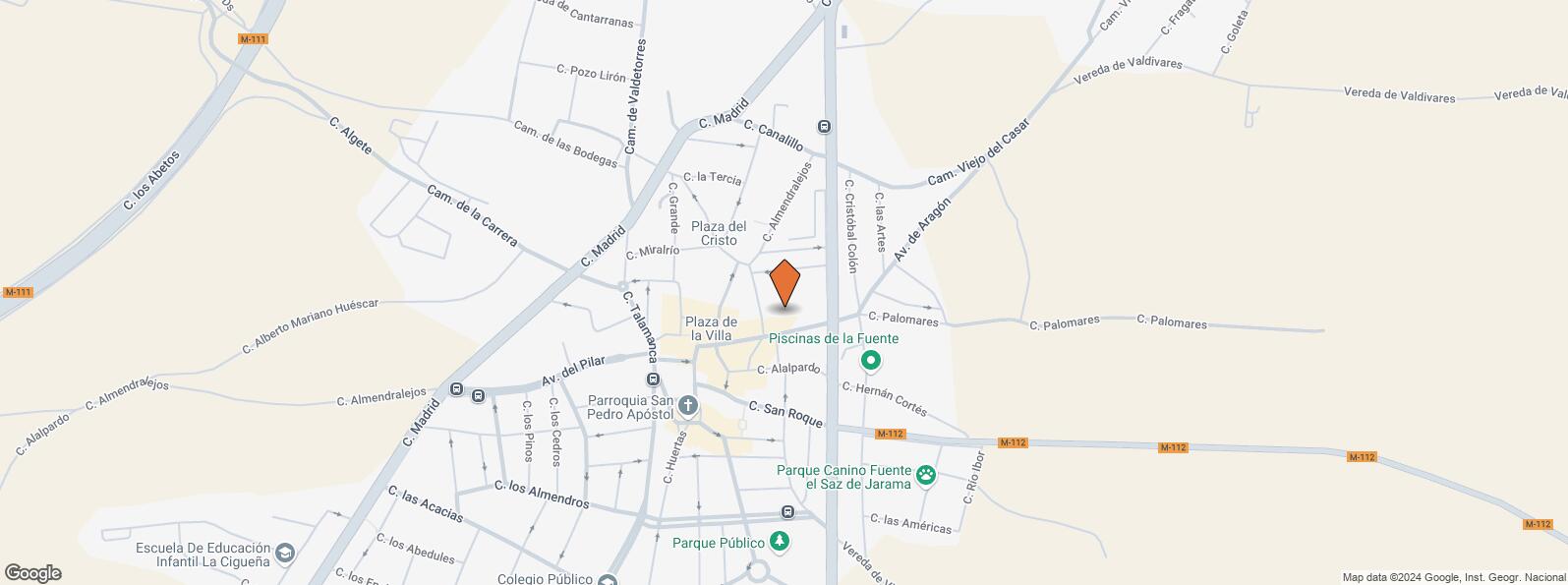 Location Map for Centro Comercial Alameda, Calle Almendralejos, 4, Fuente el Saz de Jarama, Madrid, 28140