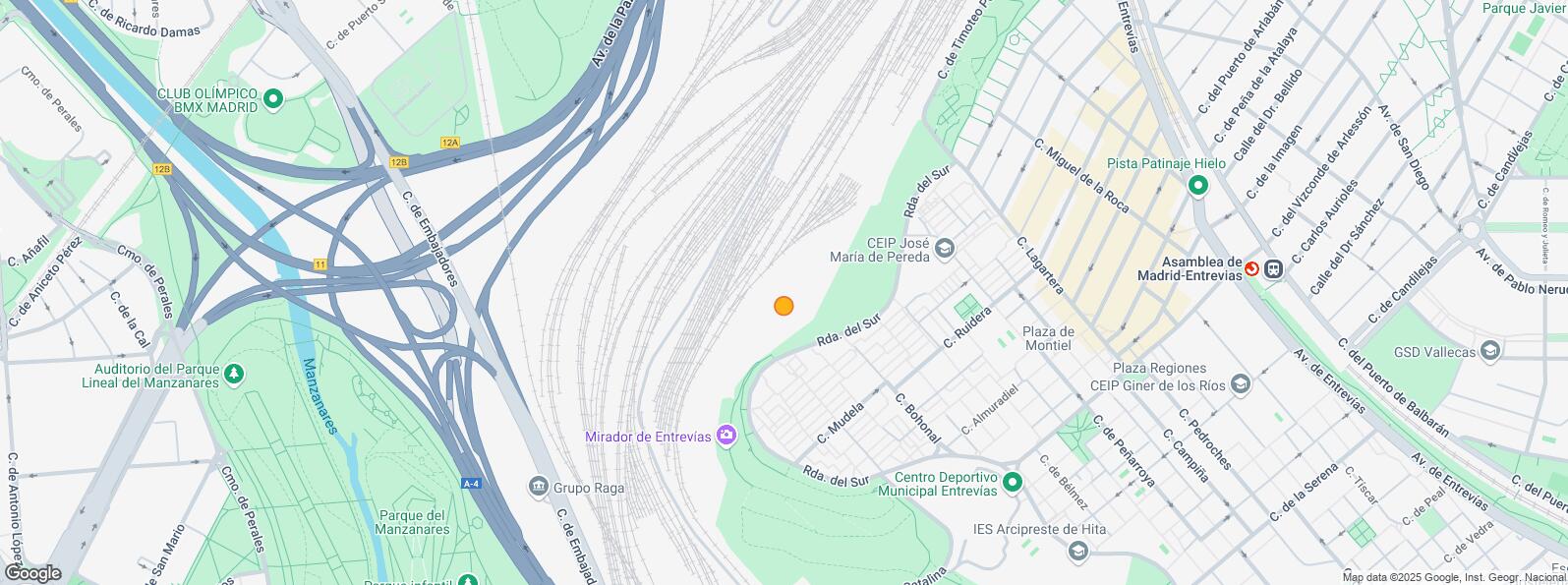 Location Map for Ronda Sur, Puente de Vallecas, Madrid, 28053