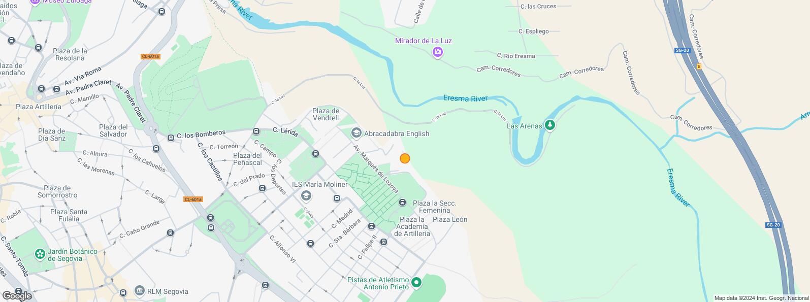 Location Map for Calle Guadalajara, Segovia, 40004