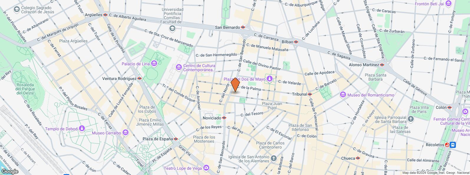 Mapa de Calle San Bernardo, 64, Centro, Madrid, 28015