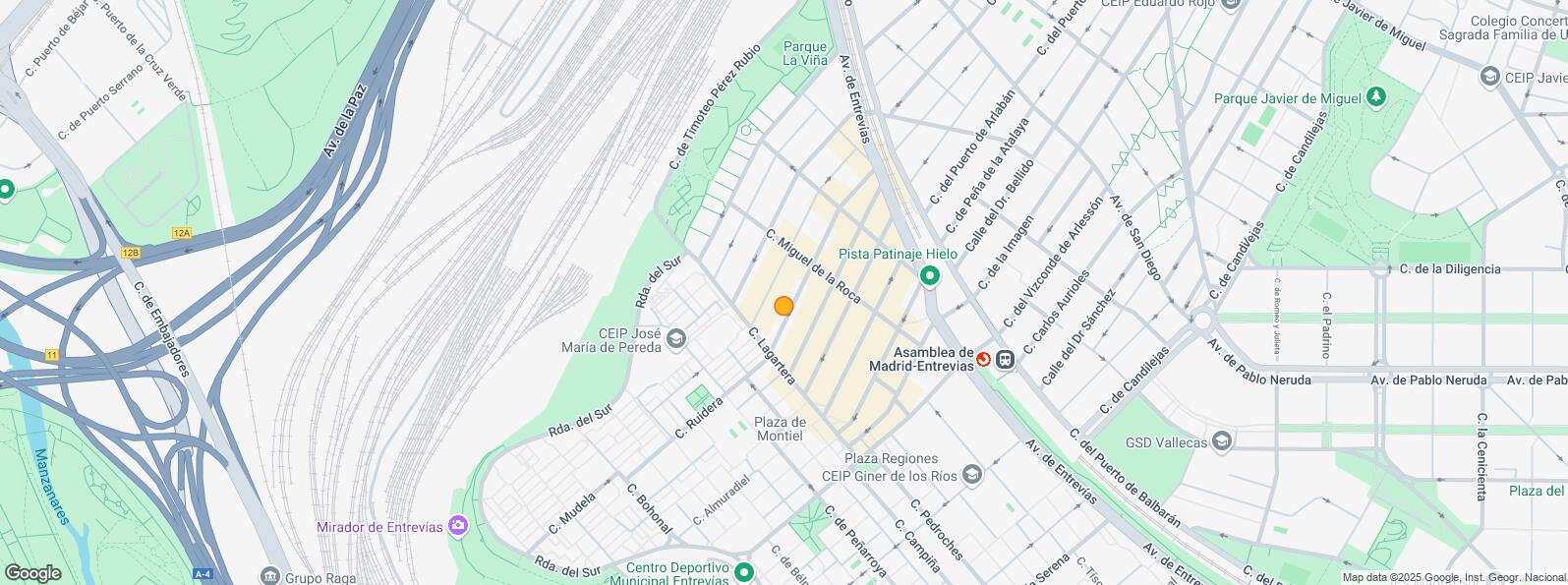 Mapa de Calle Sierra de Contraviesa, Puente de Vallecas, Madrid, 28053