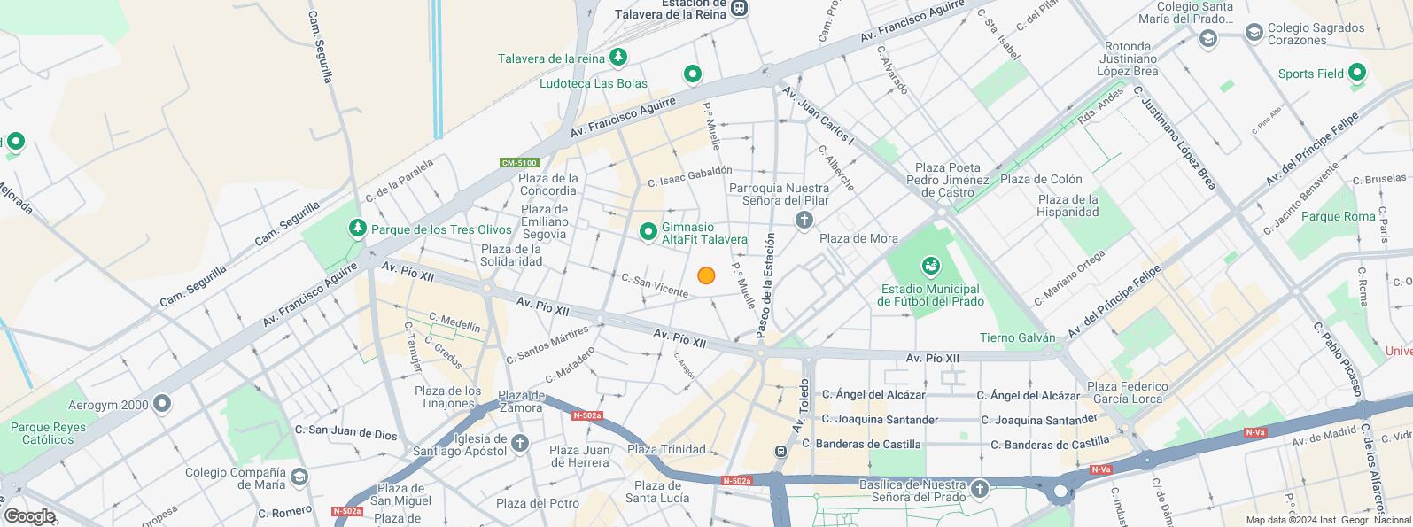 Location Map for Calle Victor Benito Zalduondo, Talavera de la Reina, Toledo, 45600